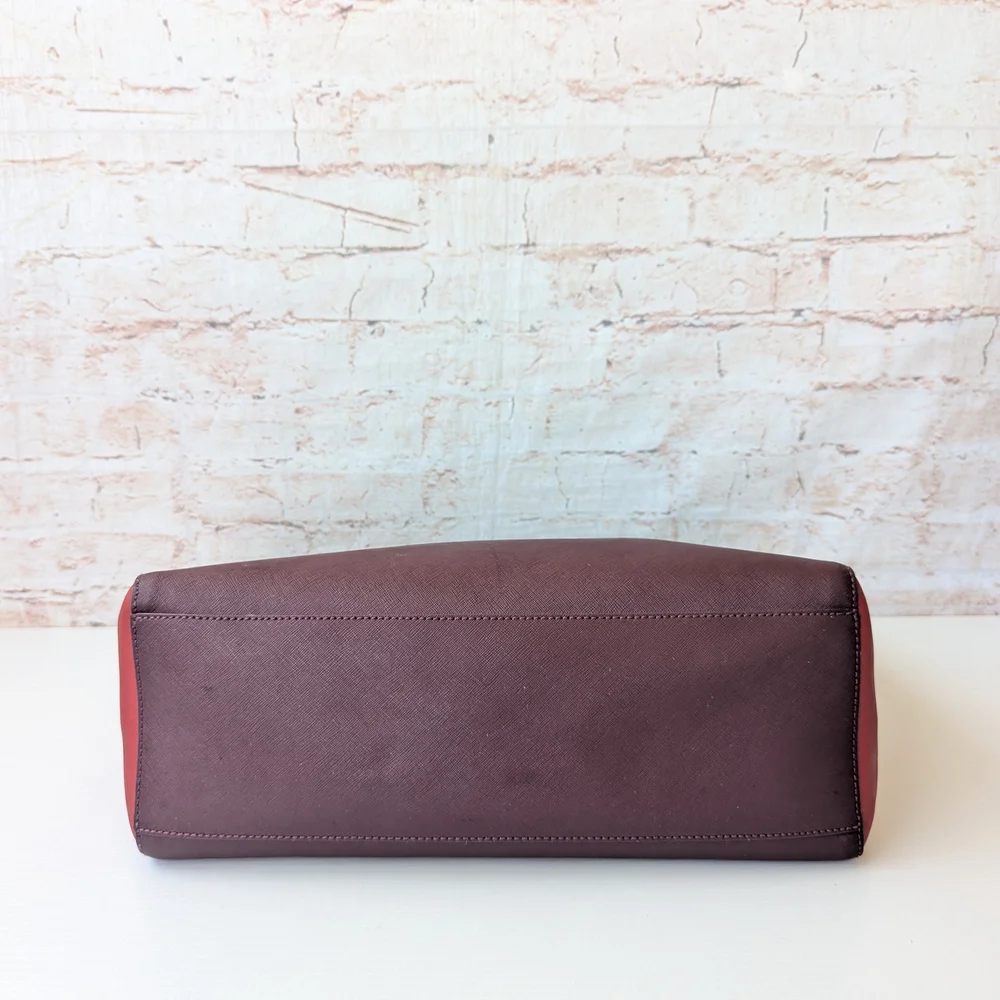 Tory Burch York burgundy saffiano leather  Red  Women's Tote Bag - Picture 8 of 16